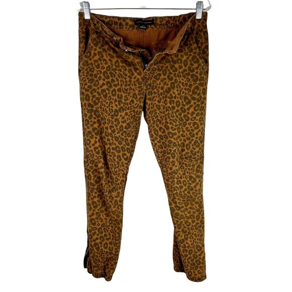 Sanctuary x Anthropologie Leopard Print Corduroy Jogger Pants Small - Picture 11 of 12